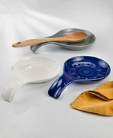 Euro Ceramica Fez Spoon Rest, Set of 2