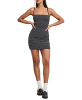 Good American Women's Super Stretch Jersey Striped Mini Dress