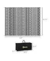 Reversible Outdoor Rug: Waterproof Plastic Straw Carpet for Outdoor and Rv Use