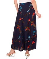 CeCe Women's Floral-Print Elastic-Waist Maxi Skirt