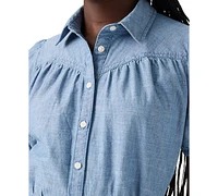Levi's Women's Cotton Lea Button-Front Mini Dress