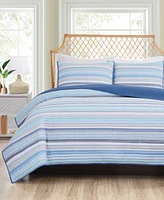 Oceanfront Resort Clearwater Yarn Dye Stripe -Pc. Quilt Set