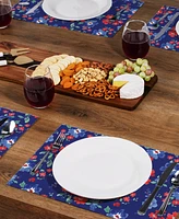 CounterArt Freedom Flowers Premier Fabric Placemats, Set of 4