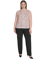 Calvin Klein Plus Printed Sleeveless V-Neck Camisole