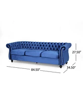 Navy Blue Velvet Sofa: Elegance And Comfort