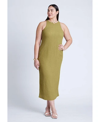 Eloquii Plus Size Texture Knit Dress