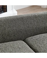 Modern Pet Sofa with Armrests for Medium to Large Dogs, Dark Grey