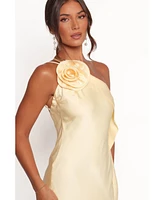 Petal and Pup Women's Aila Rosette One Shoulder Dress