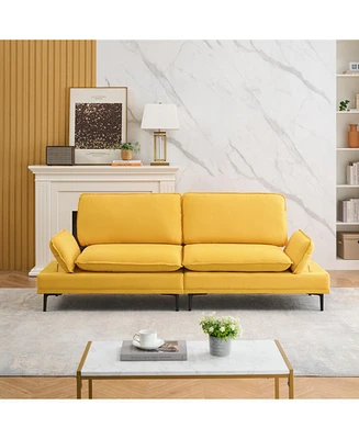 Premium Soft Yellow Sofa for Small Spaces