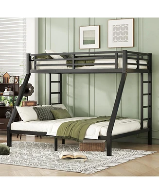 Twin Xl over Queen Metal Bunk Bed: Space-Saving, Noise-Reduced