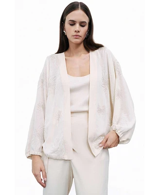 Nocturne Women's Beaded Embroidered Jacket