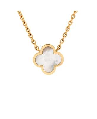 Pre-Owned Van Cleef & Arpels 11mm Pure Alhambra Pendant Necklace 18K Gold and Mother of Pearl