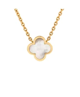 Pre-Owned Van Cleef & Arpels 11mm Pure Alhambra Pendant Necklace 18K Gold and Mother of Pearl
