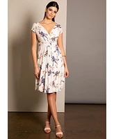 Alie Street London Women's Sophia V-Neck Short Sleeve Dress