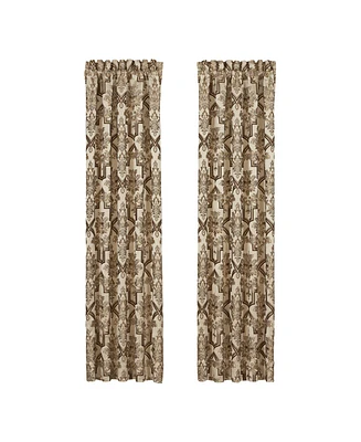 J Queen New York Gold Coast Window Panel Pair