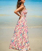 Cupshe Women's Sweet Lily Floral Maxi Beach Dress