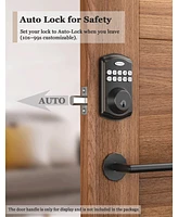 Zachvo Keyless Entry Deadbolt Lock, Electric Door Locks with Keypads