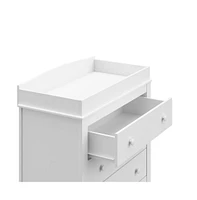 Graco Noah 3 Drawer Chest with Changing Topper (White)
