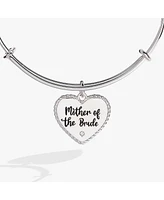 Mother Of The Bride Heart Bangle Bracelet
