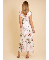 Alie Street London Women's Sophia V-Neck Short Sleeve Maxi Dress