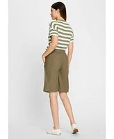 Olsen Women's Mona Fit Viscose Linen Short