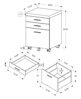 Mdf 3-drawer Filing
