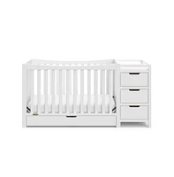 Graco Remi All-in-One Convertible Crib with Drawer and Changer (White)