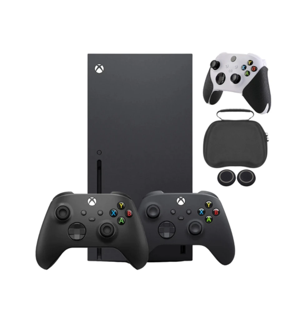 Xbox Series X 1TB Console - Carbon Black, Bundle With Accessories & Extra Controller