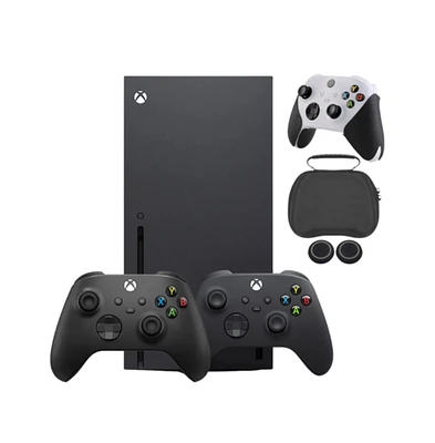 Xbox Series X 1TB Console - Carbon Black, Bundle With Accessories & Extra Controller
