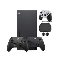 Xbox Series X 1TB Console - Carbon Black, Bundle With Accessories & Extra Controller