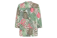 Olsen Women's Palm Print Tunic Blouse
