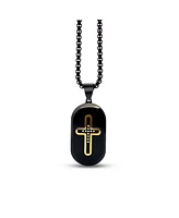 Anna Zuckerman Paxor Oblong Cross Necklace