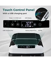 Dual Zone 12V Car Refrigerator for Vehicles Camping Travel Truck Rv Boat Outdoor and Home Use-Black
