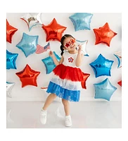 Sweet Wink Toddler Girls Patriotic Star Patch Tank Tutu Dress