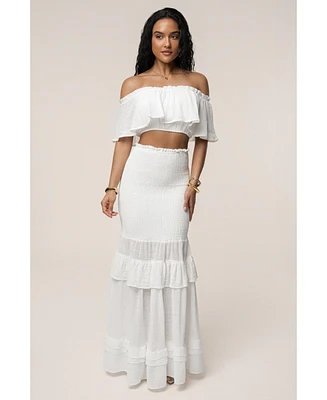 Jluxlabel Women's Sienna Ruffled Skirt Set
