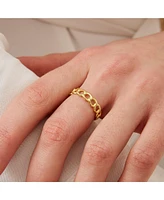Spero London Sterling Silver Chain Ring