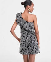 I.n.c. International Concepts Women's Embroidered One-Shoulder Top, Exclusively at Macy's