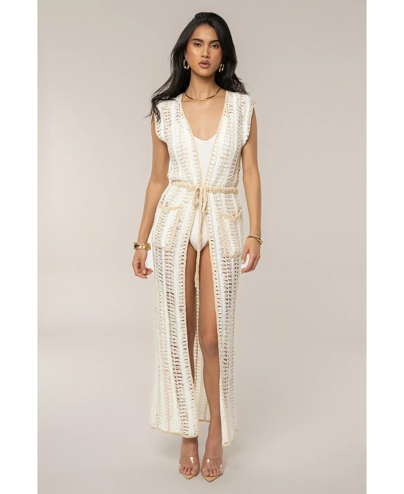 Jluxlabel Women's Marcelle Crochet Maxi Dress