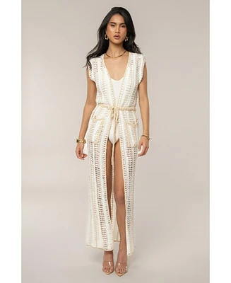 Jluxlabel Women's Marcelle Crochet Maxi Dress