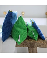 Corda Cobalt Corduroy Velvet Pouch - Medium