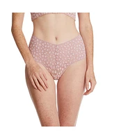 Hanky Panky Women's Crossdyed Leopard Retro Thong Panty 3 pack