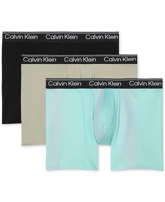 Calvin Klein Men's 3-Pk. Micro Stretch Moisture-Wicking Boxer Briefs