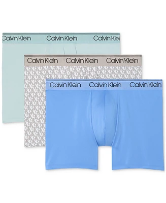 Calvin Klein Men's 3-Pk. Micro Stretch Moisture-Wicking Boxer Briefs