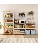 5-Tier Heavy Duty Metal Shelving Unit with 2000 Lbs Total Load Capacity