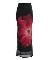 Jluxlabel Women's Floral Blooming Dawn Maxi Skirt