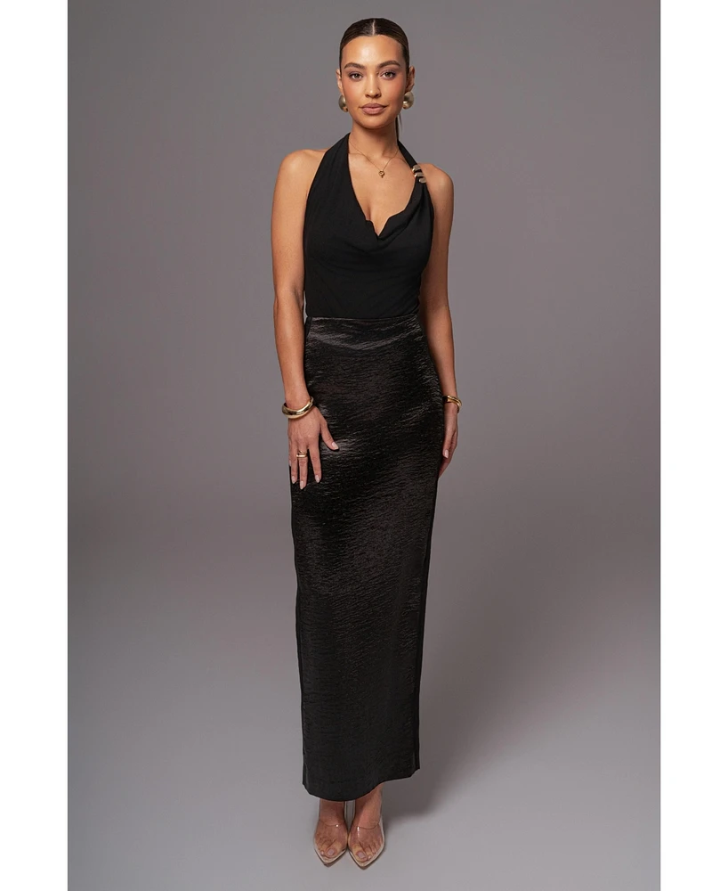 Jluxlabel Women's Nora Satin Maxi Skirt