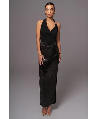 Jluxlabel Women's Nora Satin Maxi Skirt