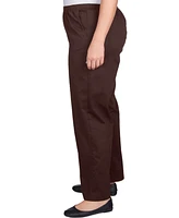 Alfred Dunner Plus Mid-Rise Casual Pants