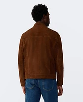 Furniq Uk Men's Suede Motorcycle Jacket, Created for Macy's