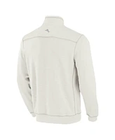 Tommy Bahama Men's Cream Detroit Tigers Sport Tobago Bay Tri-Blend Half-Zip Sweatshirt